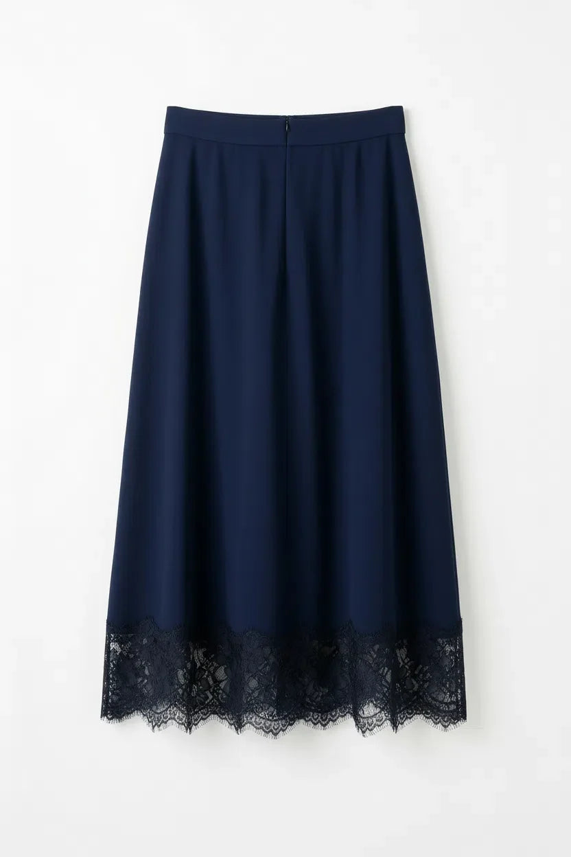 Denim Pencil Skirt front look