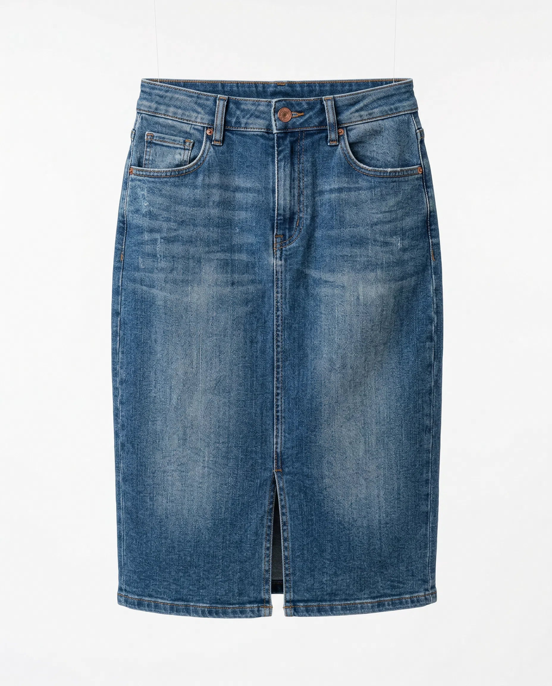 Denim Pencil Skirt product shot