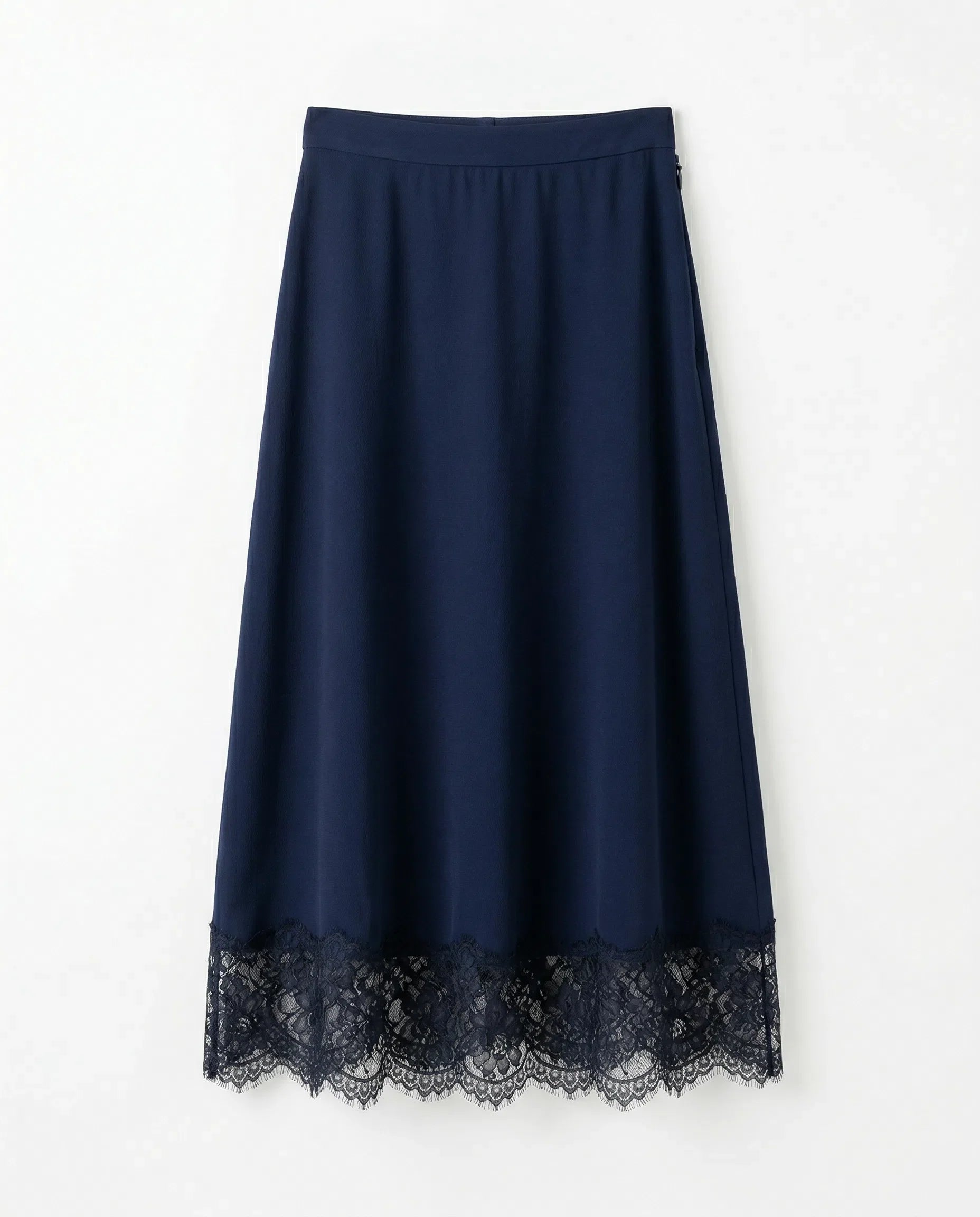 Lace Trim Midi Skirt product shot
