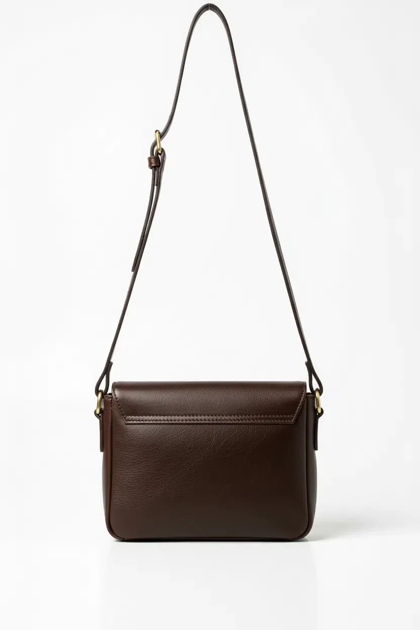 Leather Crossbody Bag back product shot