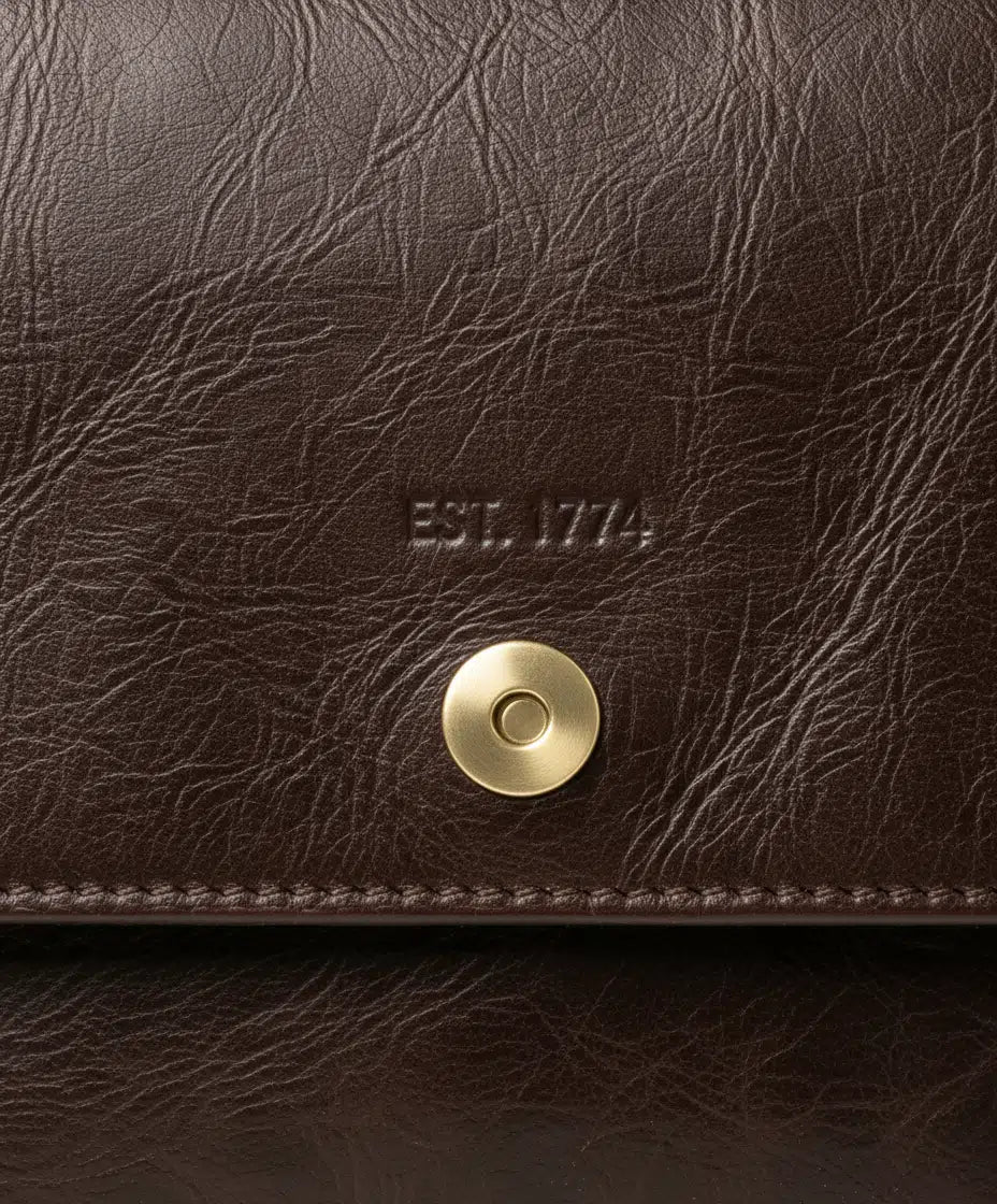 Leather Crossbody Bag leather detail