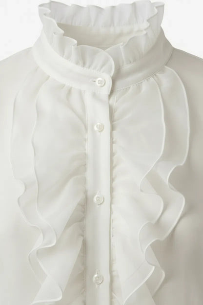Sheer Ruffle Blouse detail