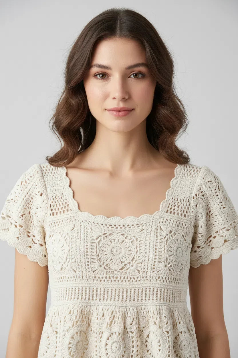 Sheer Polka Dot Blouse fabric detail