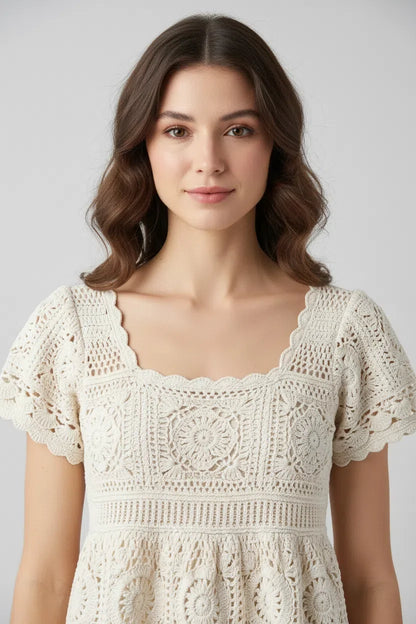Sheer Polka Dot Blouse fabric detail