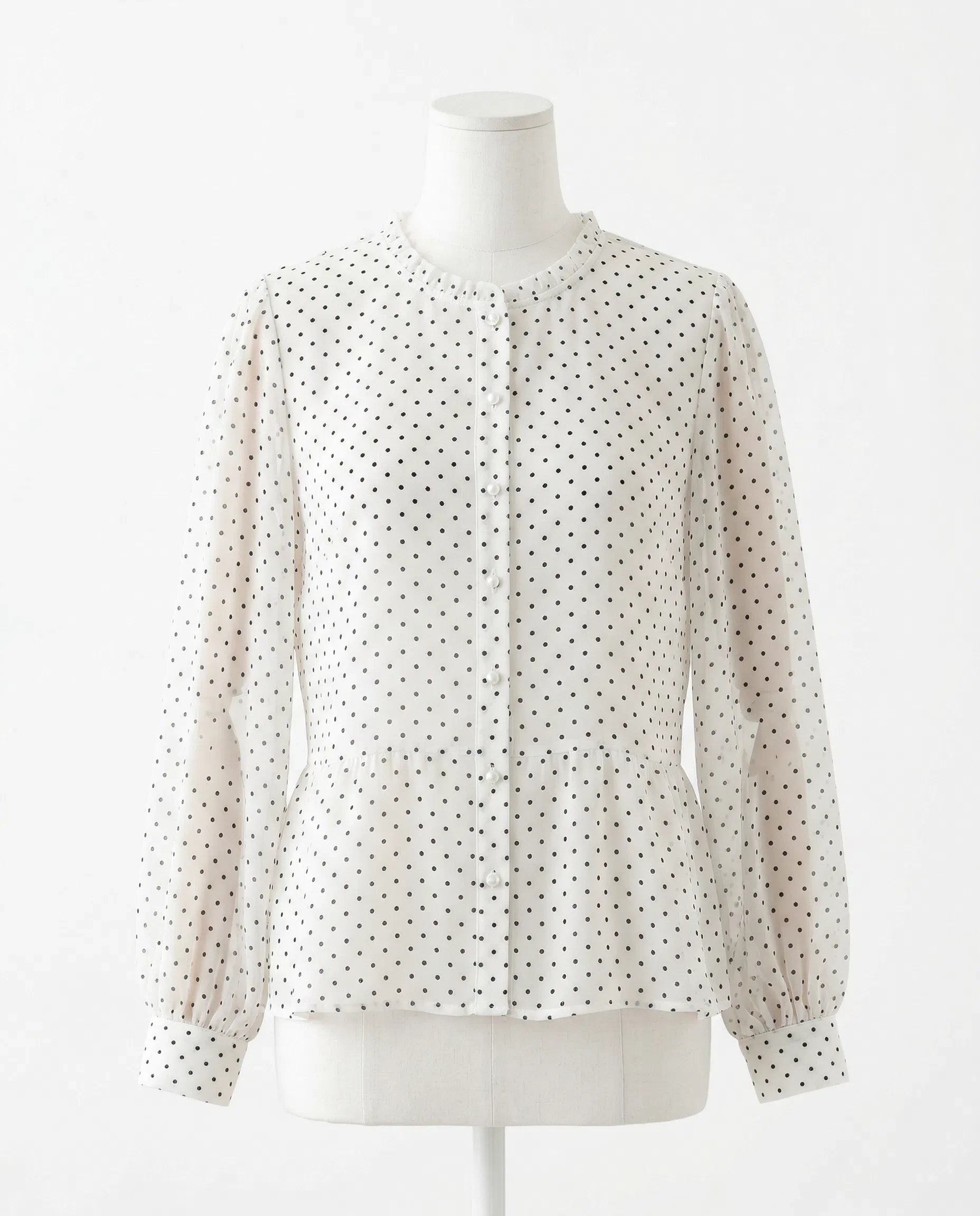 Sheer Polka Dot Blouse product shot